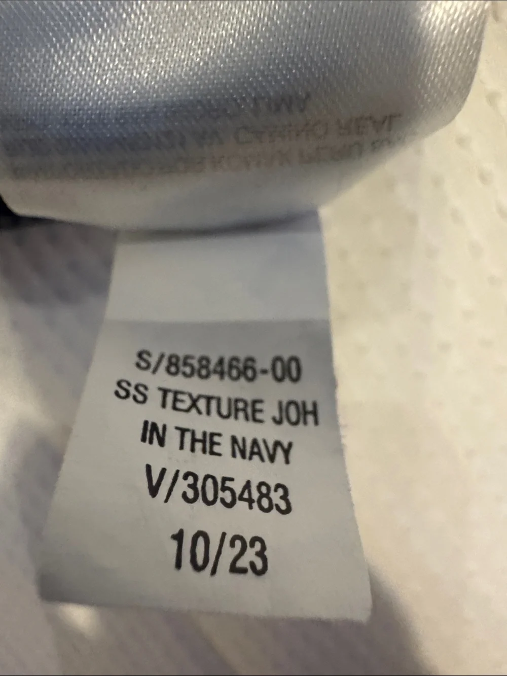 Old Navy Navy & White Short-Sleeve Textured Polo Size 8B